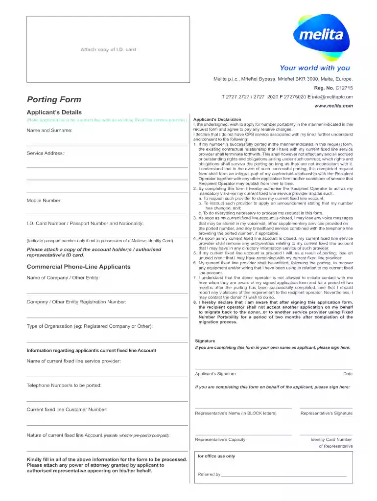 porting form Preview on Page 1