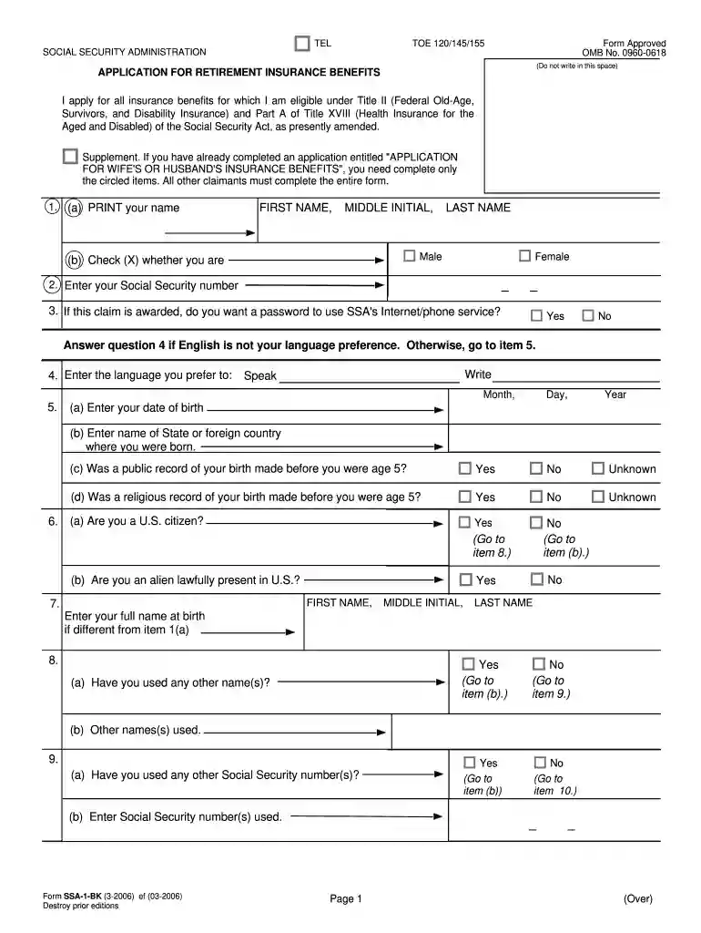 ssa 1 bk instructions Preview on Page 1