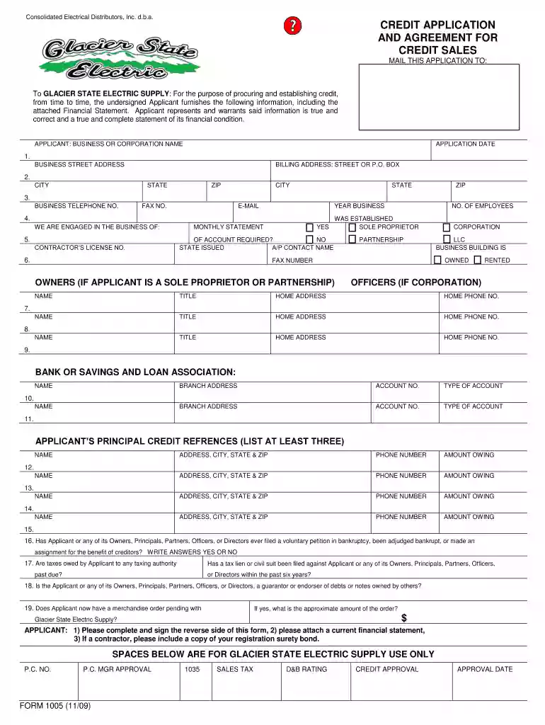form 1005 Preview on Page 1