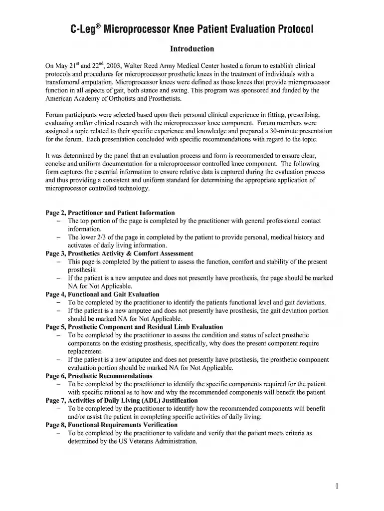 microprocessor knee Preview on Page 1