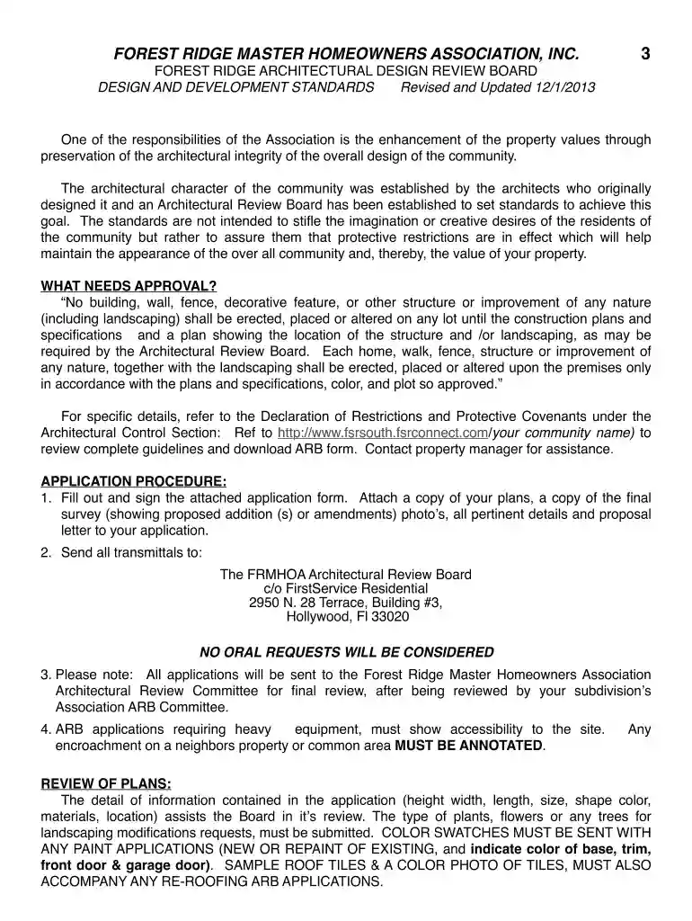 arboorwood community association Preview on Page 1