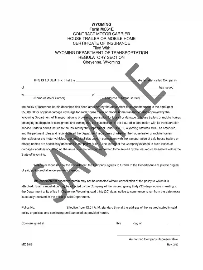 FORM_MC61E.pdf - Wyoming Department of Transportation - dot state wy Preview on Page 1