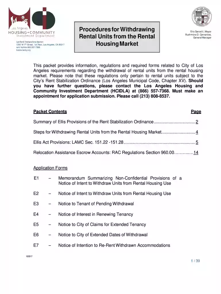 notice of intent to withdraw units from rental housing use Preview on Page 1