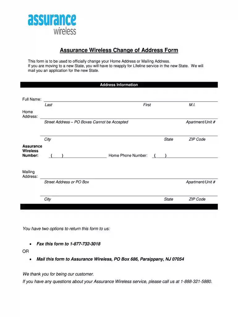assurance wireless application Preview on Page 1