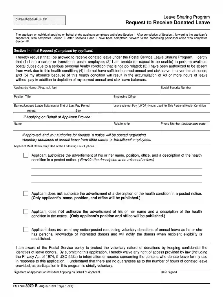 form donated leave Preview on Page 1