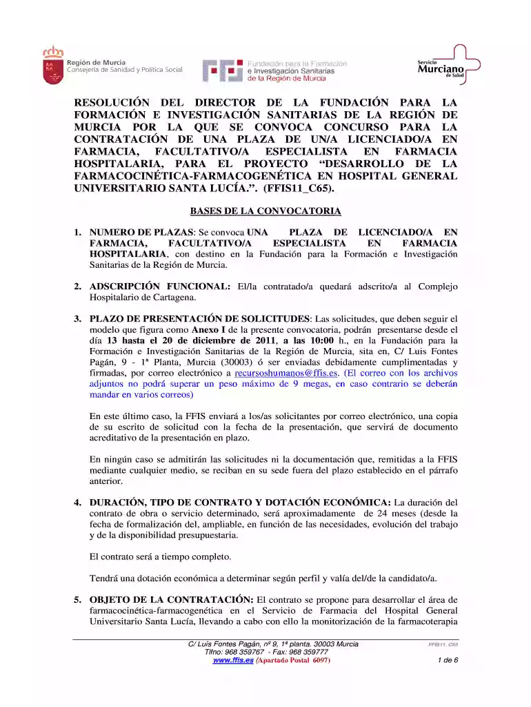 CONTRATACIN DE UNA PLAZA DE UNA LICENCIADOA EN Vista previa en la página 1