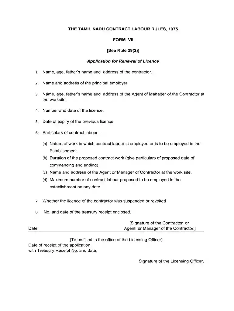 labour contractor license fees Preview on Page 1
