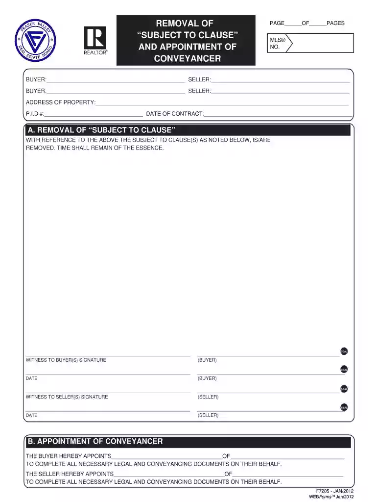 subject removal form bc Preview on Page 1
