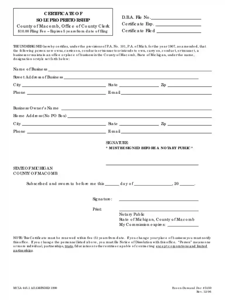 macomb county business registration Preview on Page 1