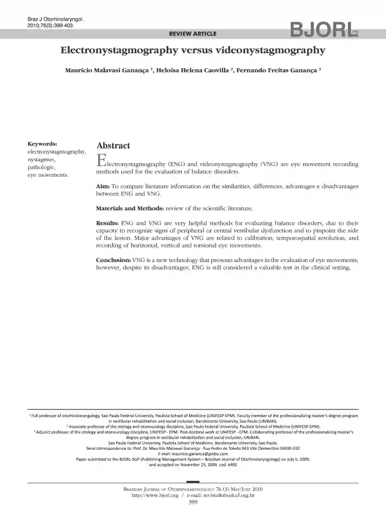 videonystagmography pdf Preview on Page 1