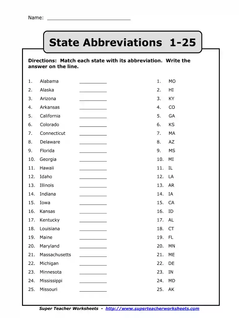 ar state abbreviation Preview on Page 1