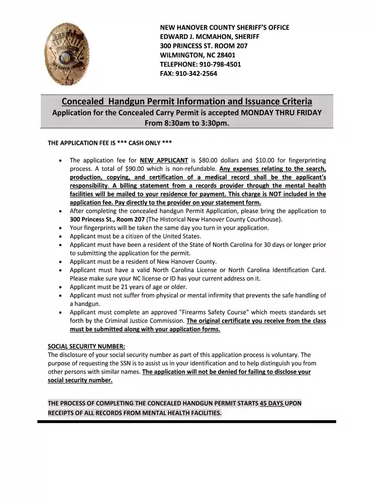 nc sbichpa handgun permit Preview on Page 1