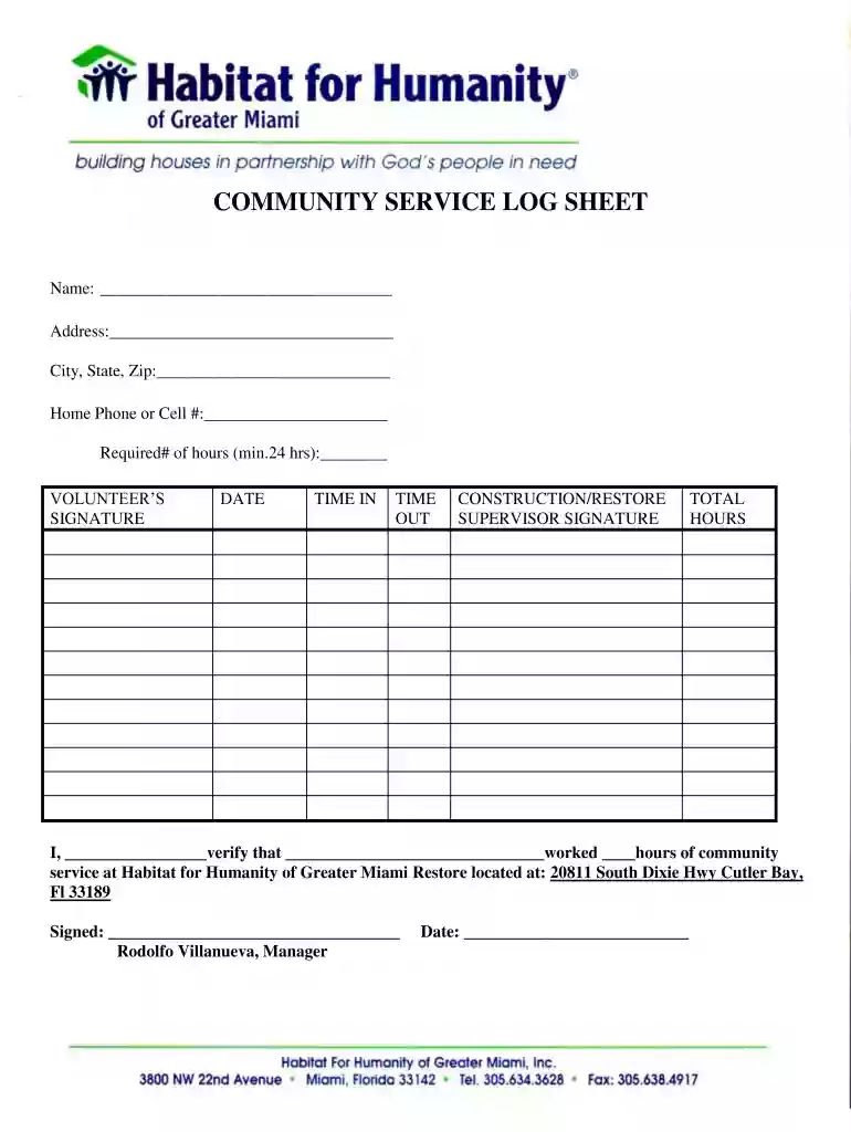 habitat for humanity volunteer form Preview on Page 1