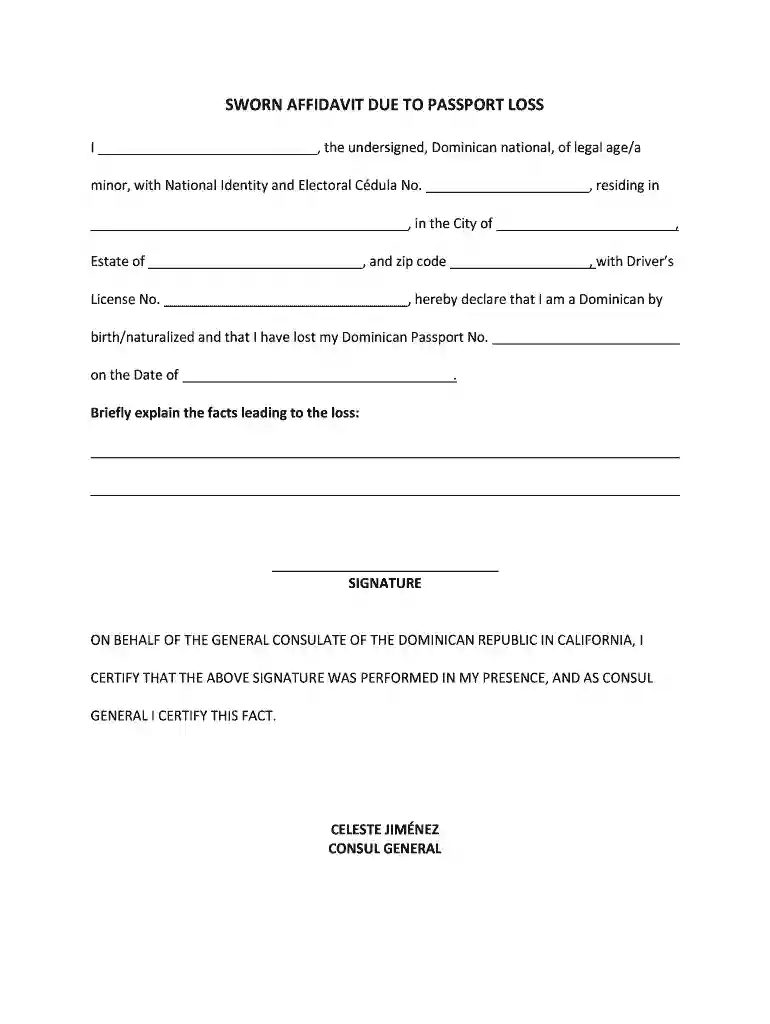 cedula sample Preview on Page 1