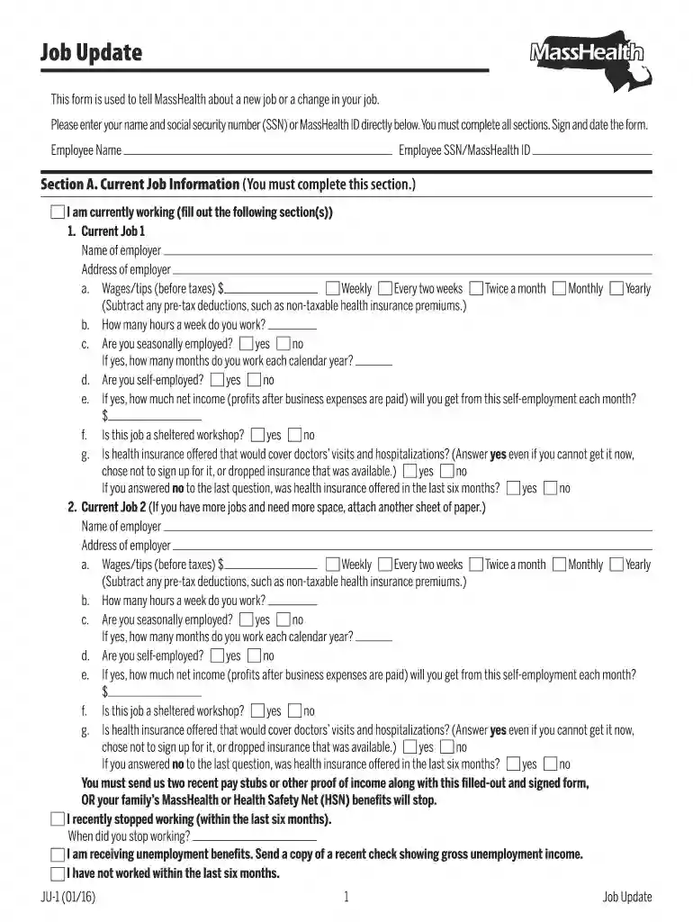 masshealth report income change Preview on Page 1