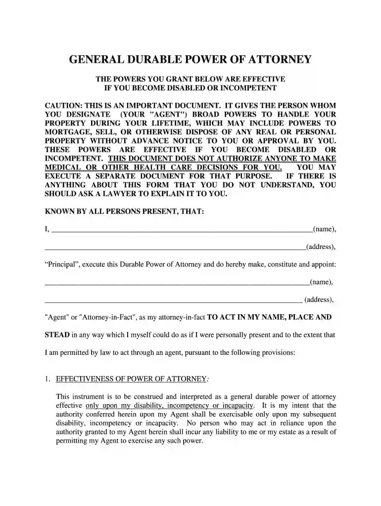 power of attorney form georgia Preview on Page 1