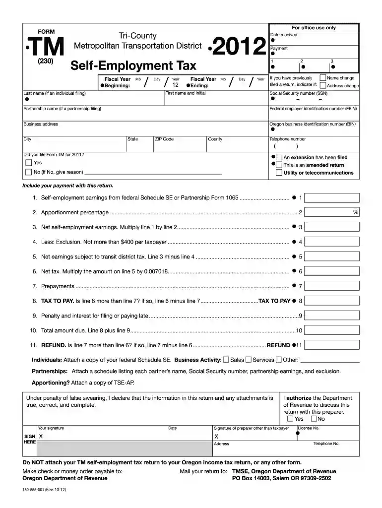 self employment tax Preview on Page 1