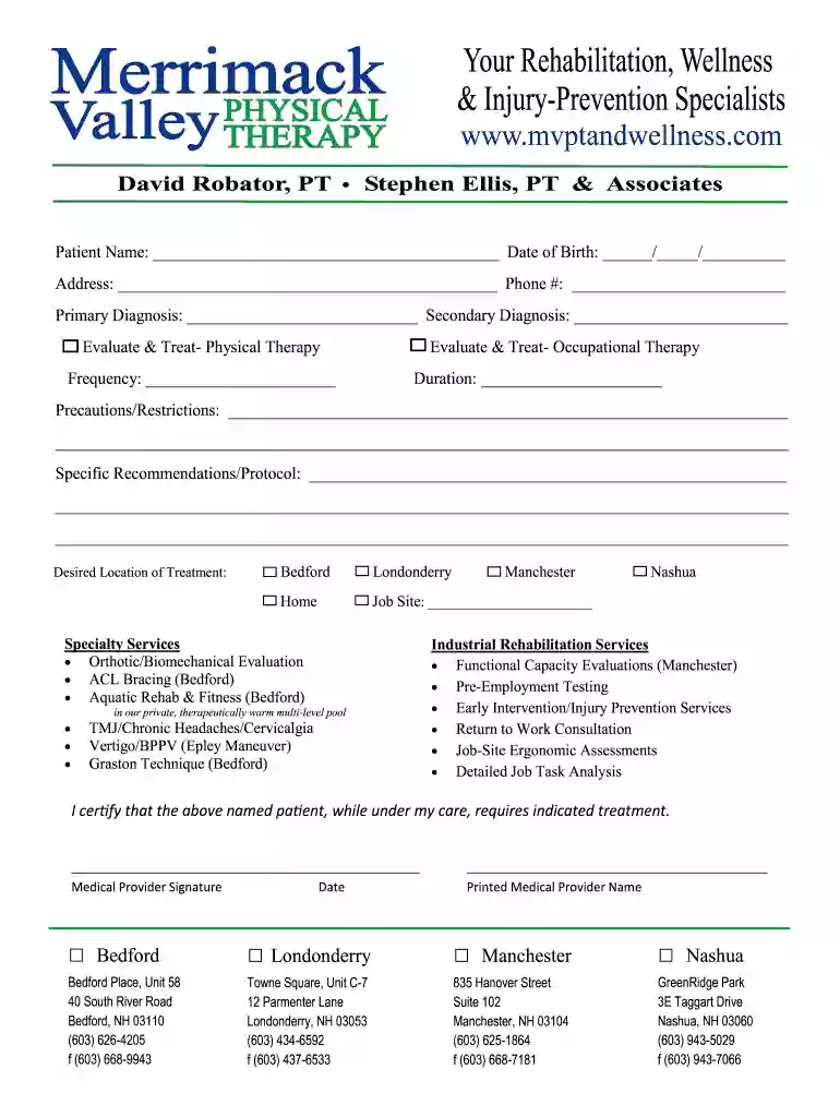 physical therapy prescription template Preview on Page 1