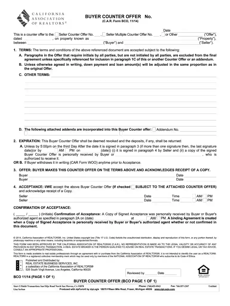 counter offer letter Preview on Page 1