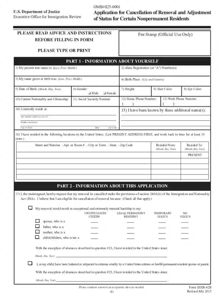 cancellation of removal Preview on Page 1