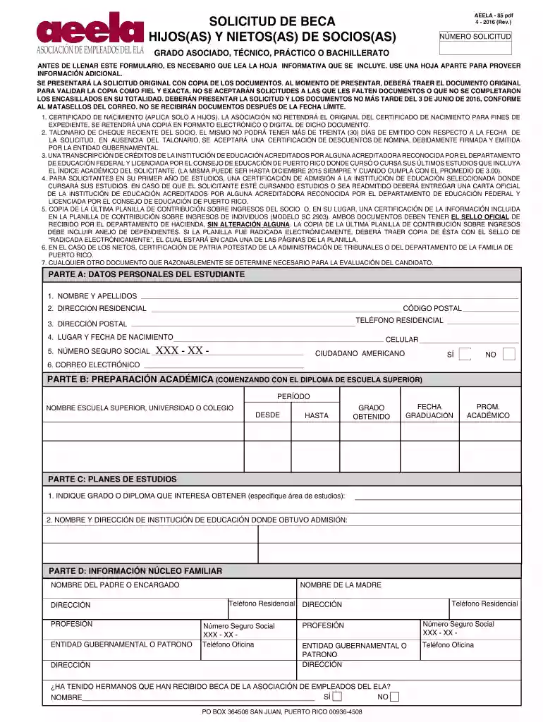 aeela formularios Vista previa en la página 1