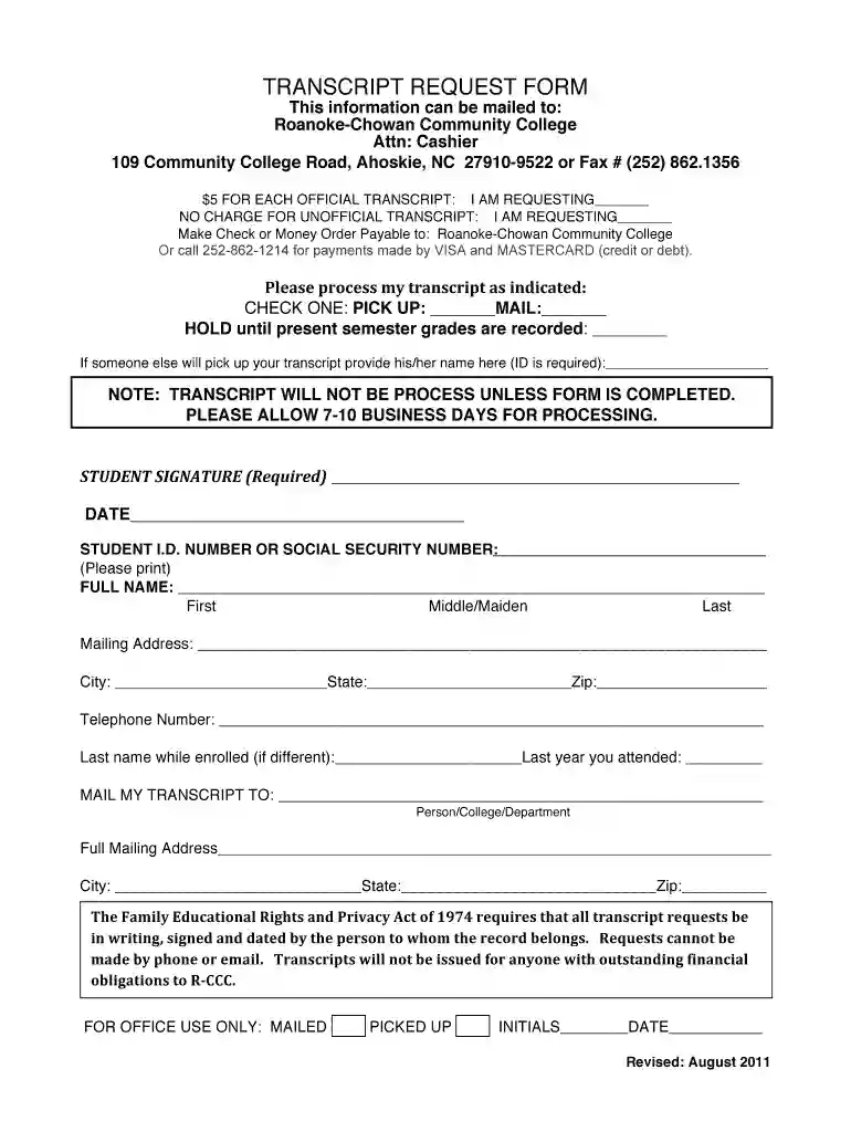 chowan university registrar Preview on Page 1