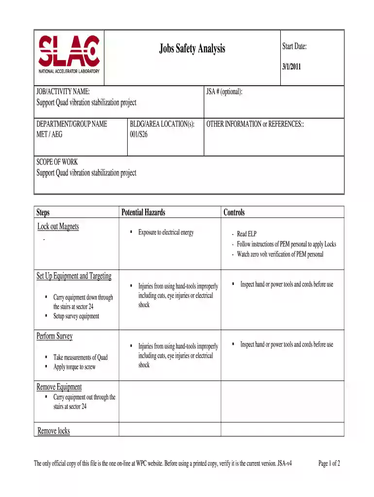 jsa full form Preview on Page 1
