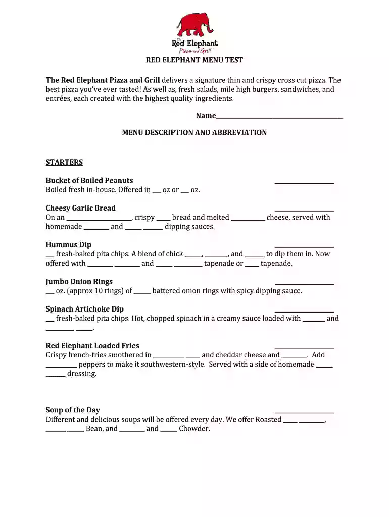 hotel menu card pdf download Preview on Page 1