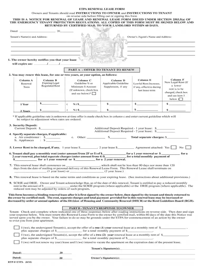 rtp 8 lease Preview on Page 1