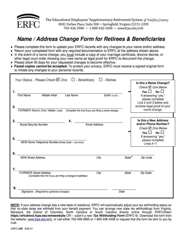 erfc login Preview on Page 1