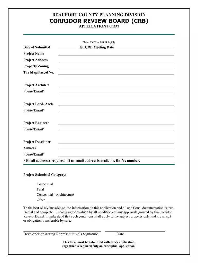 crb application Preview on Page 1