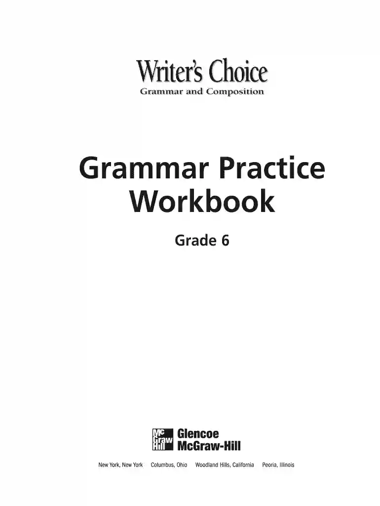 writer's choice grammar practice workbook grade 7 answer key pdf Preview on Page 1