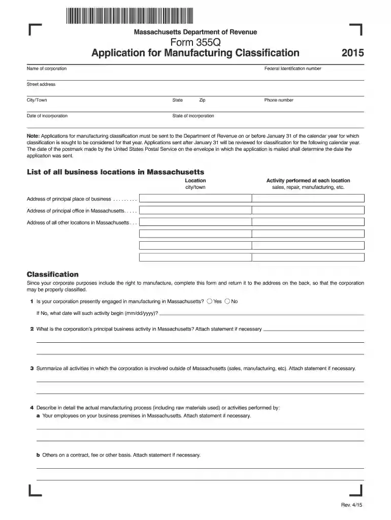 form 355q Preview on Page 1
