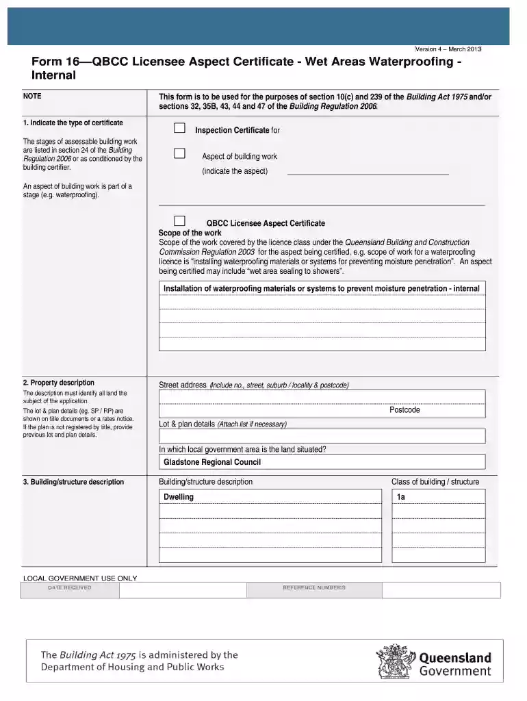 waterproofing certificate template Preview on Page 1
