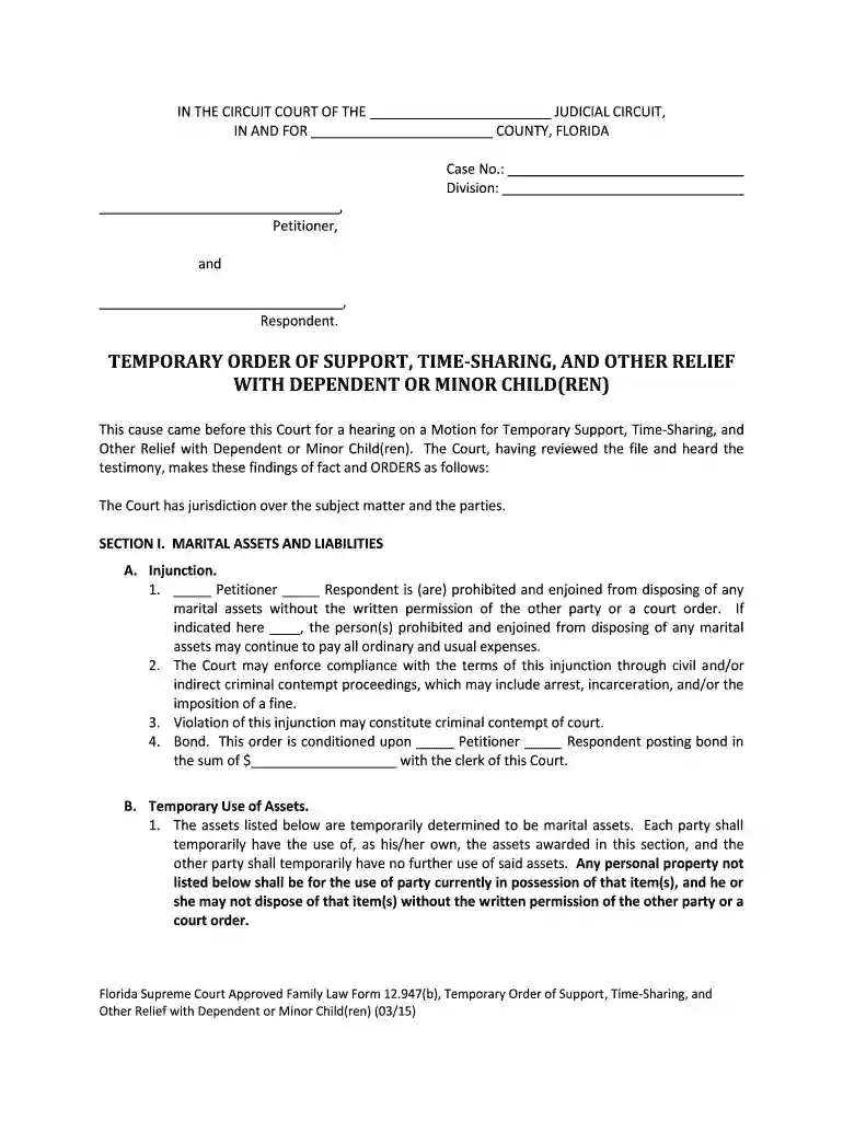 order for temporary standing child pasco county Preview on Page 1