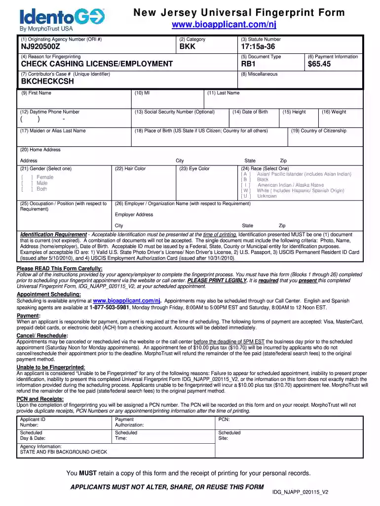 Universal bFormb - State of bNew Jerseyb Preview on Page 1