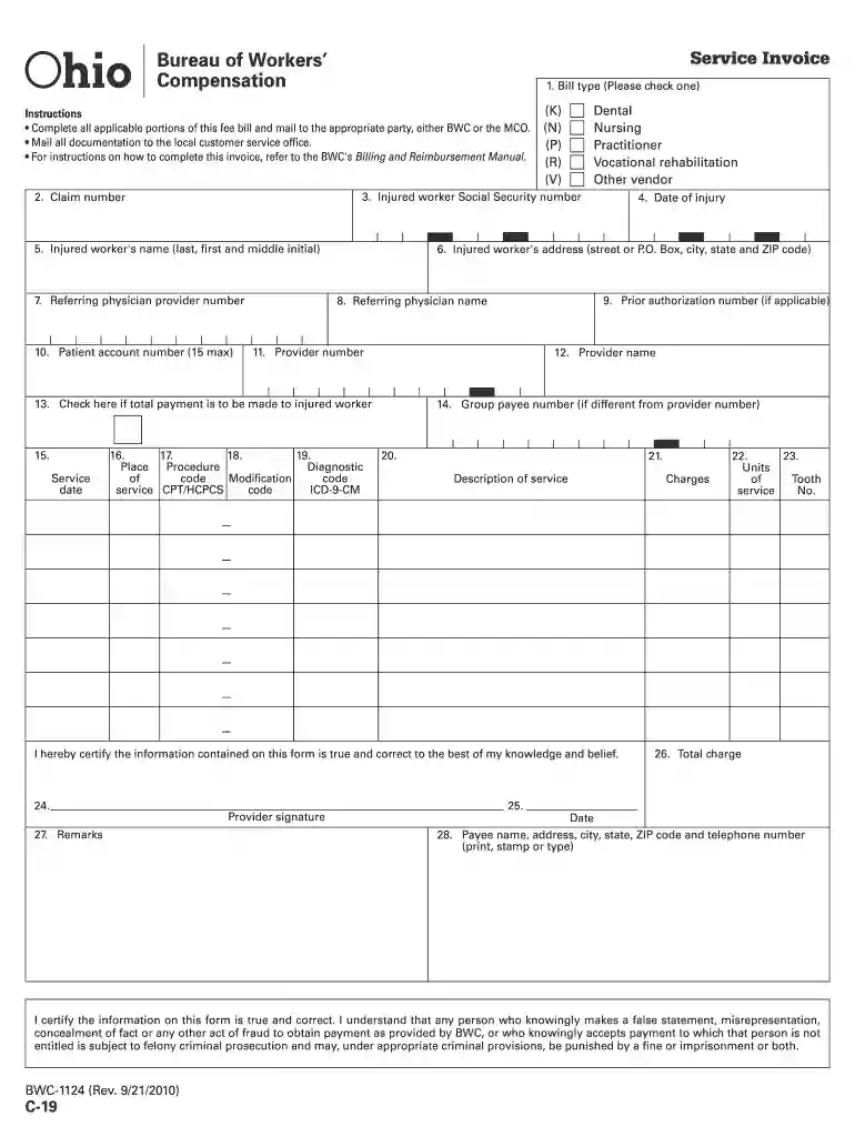 c19 form Preview on Page 1