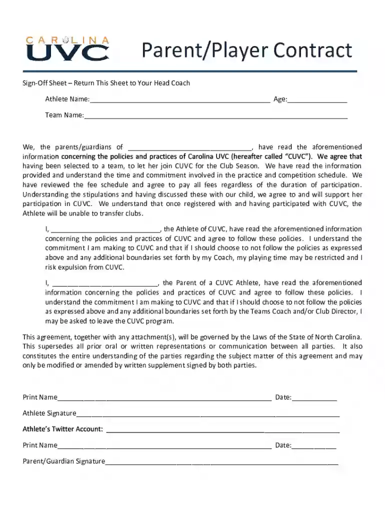 basketball contract template Preview on Page 1