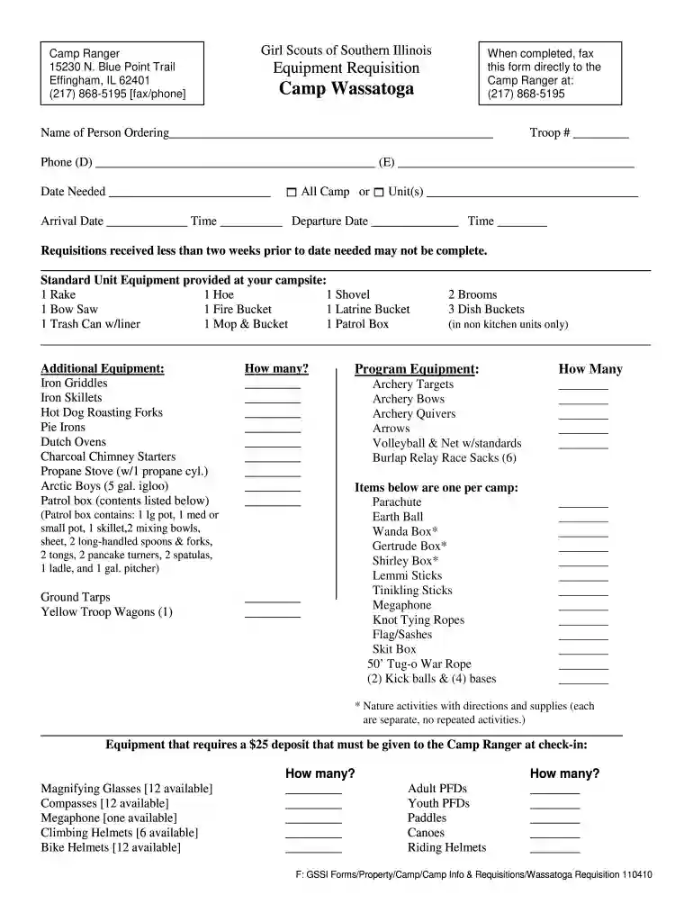 camp wassatoga effingham il Preview on Page 1