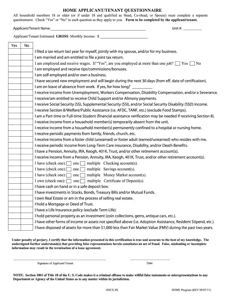 ohcs forms Preview on Page 1