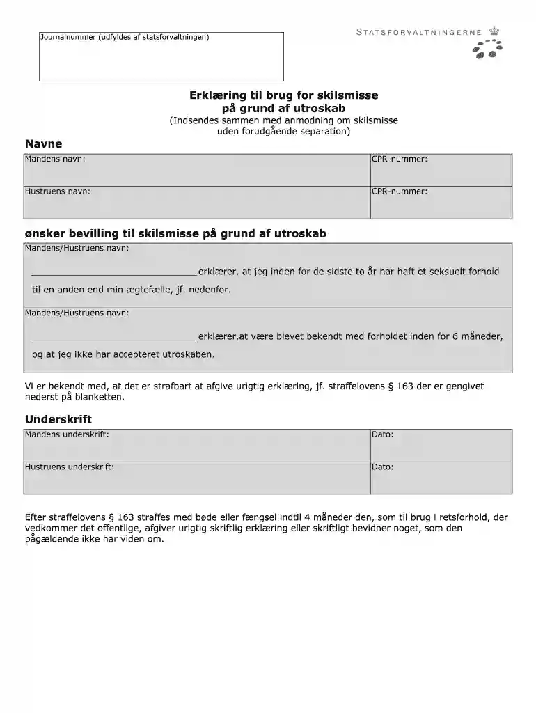 skilsmissepapirer Preview on Page 1