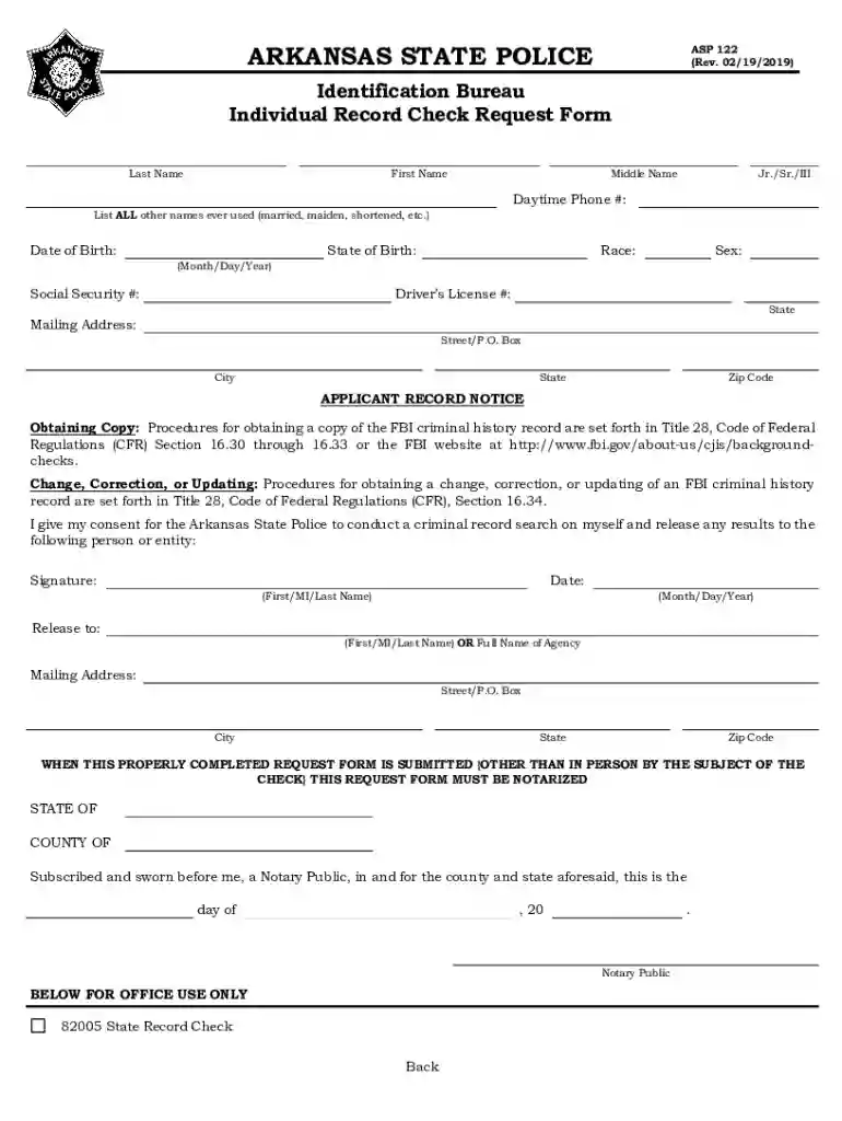background check arkansas Preview on Page 1