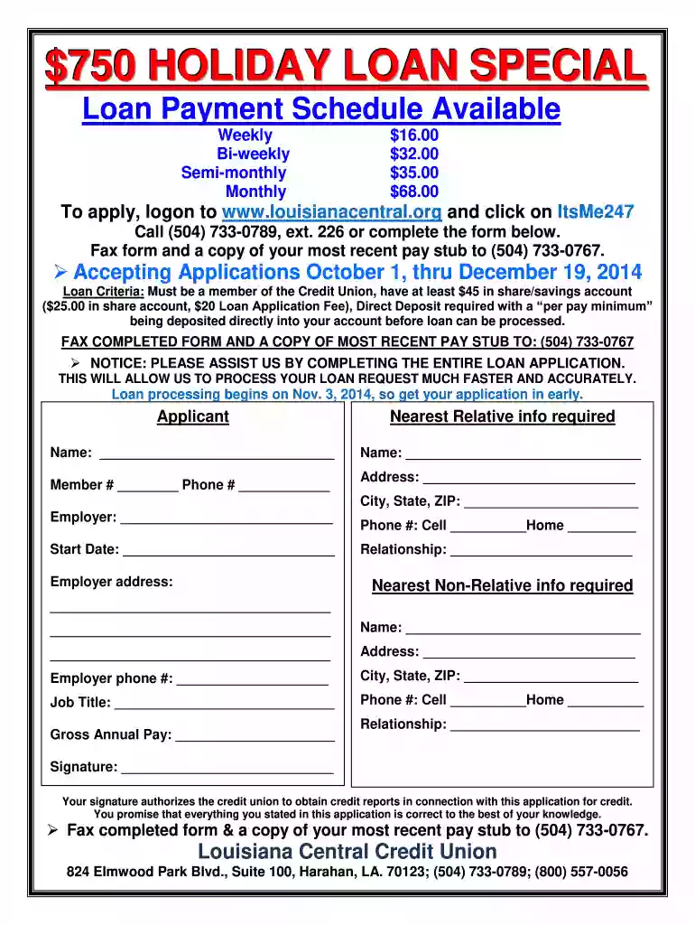 louisiana central credit union login Preview on Page 1