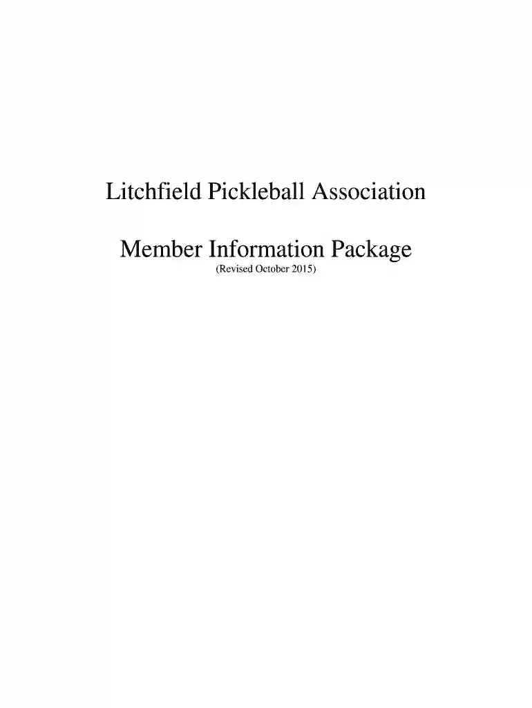 litchfield pickleball association Preview on Page 1