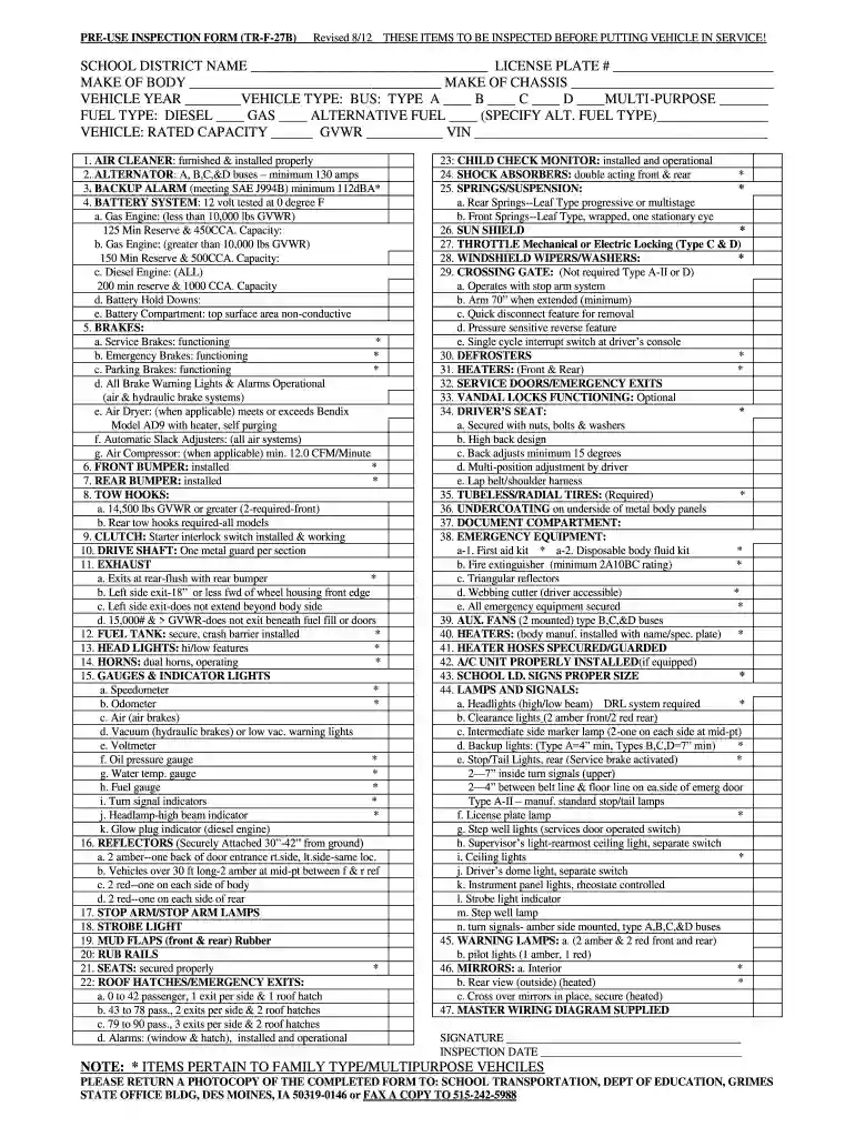 2024 cdl pre trip inspection checklist Preview on Page 1