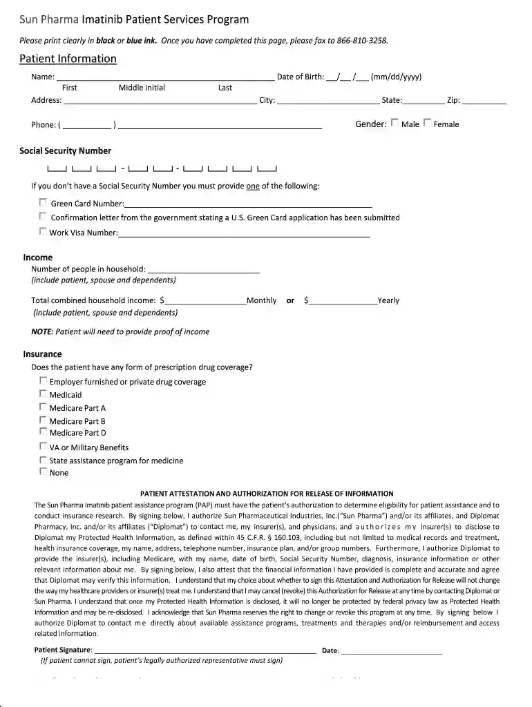 sun pharma patient assistance program Preview on Page 1