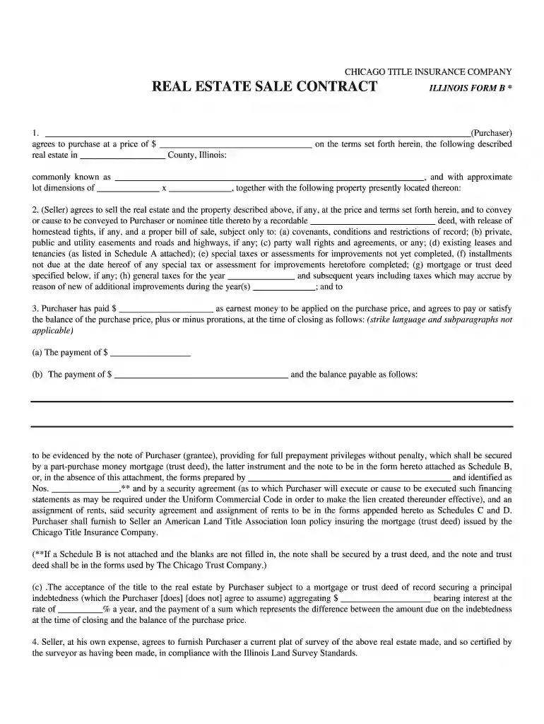 illinois real estate contract 8 0 pdf Preview on Page 1