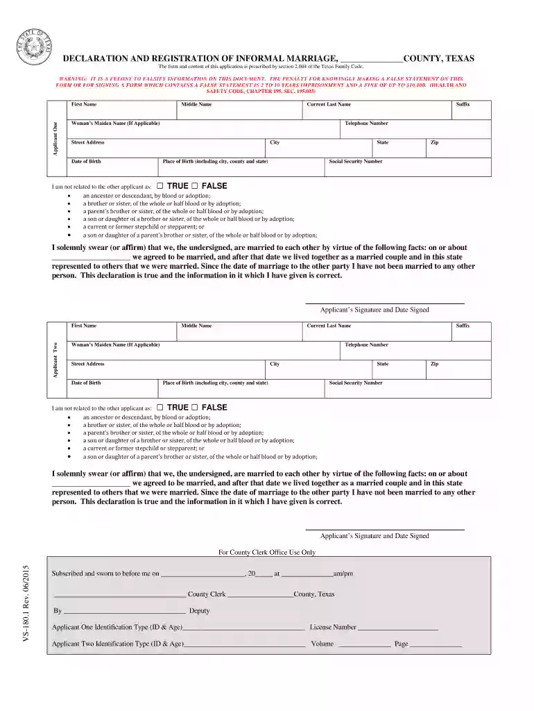 texas common law marriage Preview on Page 1