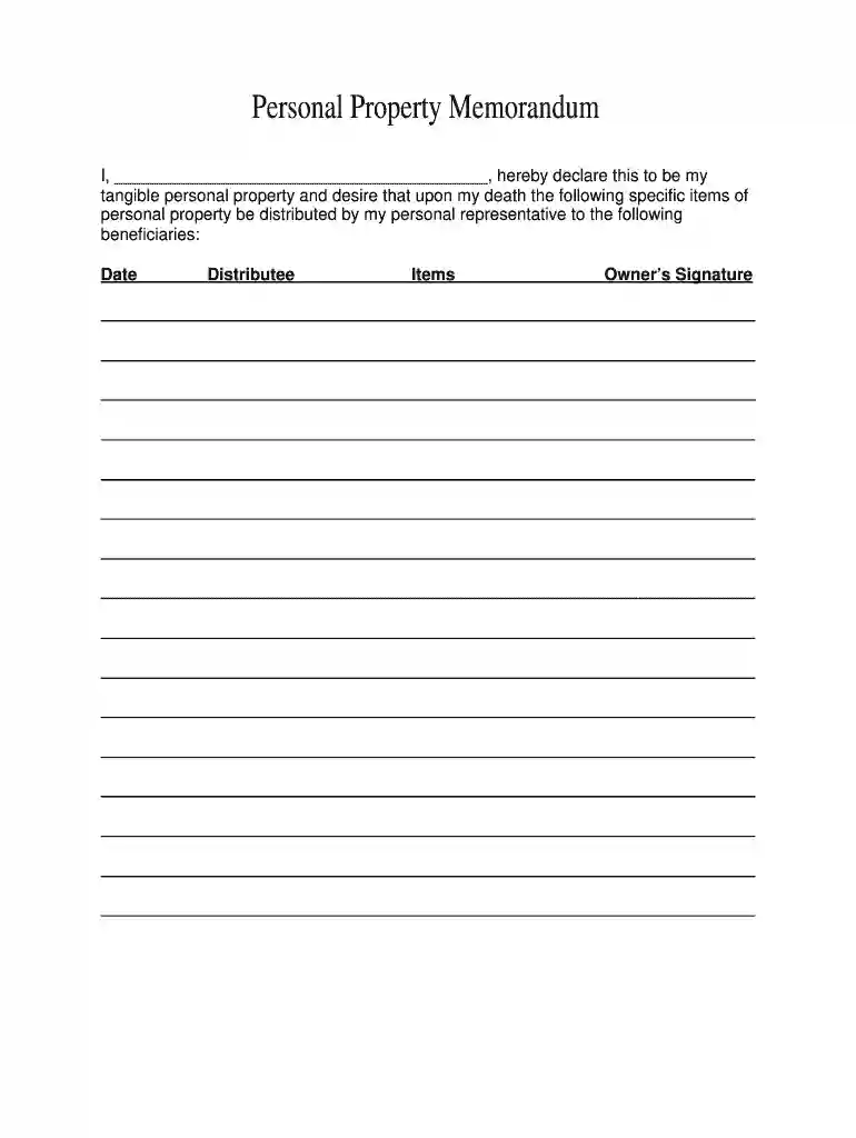 will memorandum template Preview on Page 1