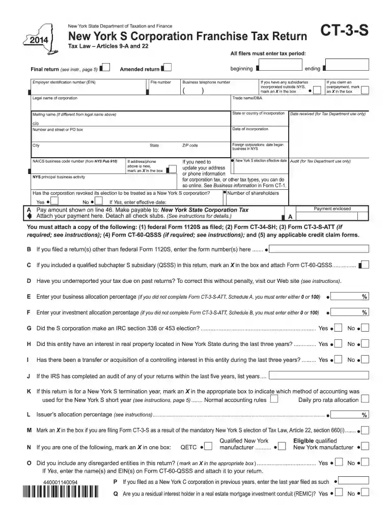 ct 3 s 2014 form Preview on Page 1